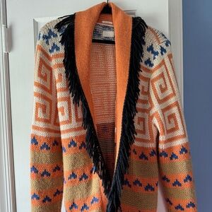 Mother Fringe Cardigan Large